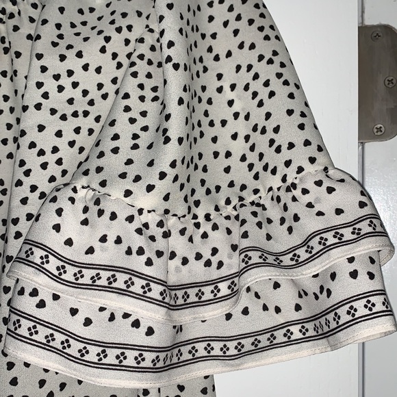 MAX STUDIO women’s sheer hearts blouse. Sz M - Picture 3 of 6